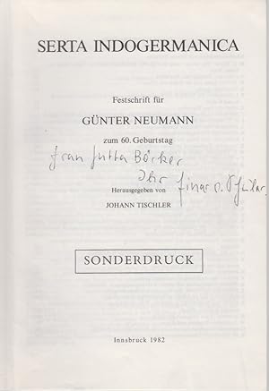 Die Einleitung der "Autobiographie" Hattusilis. [Aus: Serta Indogermanica, Festschrift für Günter...