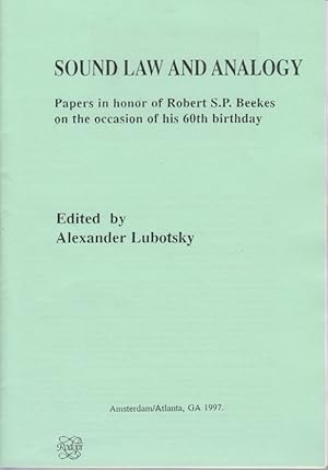 Bild des Verkufers fr Un 'dono' luvio. [Da: Alexander Lubotsky (ed.): Sound Law and Analogy]. Papers in honor of Robert S. P. Beekes on the occasion of his 60th birthday. zum Verkauf von Fundus-Online GbR Borkert Schwarz Zerfa