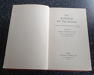 Image du vendeur pour An Anthology Of The Seasons mis en vente par just books