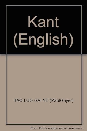 Immagine del venditore per Kant (English) venduto da WeBuyBooks