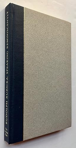 Seller image for Rudolph Ruzicka: Speaking Reminiscently - Informal Recollections Recorded & Edited By Edward Connery Lathem for sale by George Ong Books