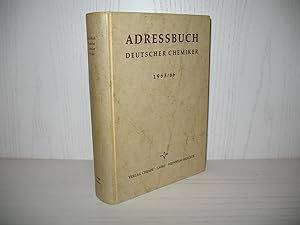 Imagen del vendedor de Adressbuch deutscher Chemiker 1965/66. Gemeinsam hrsg. von Ges. Deutscher Chemiker u. Verl. Chemie; a la venta por buecheria, Einzelunternehmen