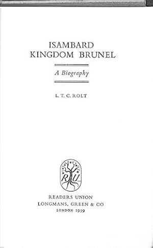 Immagine del venditore per Isambard Kingdom Brunel. A Biography venduto da WeBuyBooks