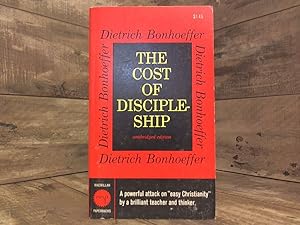 Immagine del venditore per The Cost of Discipleship-unabridged edition venduto da Archives Books inc.