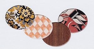 MICKALENE THOMAS ARTIST'S MULTIPLE: SET OF FOUR DECORATIVE MELAMINE TRAYS