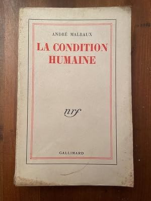 Image du vendeur pour La condition humaine mis en vente par Librairie des Possibles