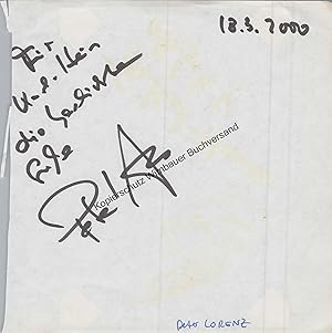 Original Autogramm Peter Lorenz /// Autogramm Autograph signiert signed signee