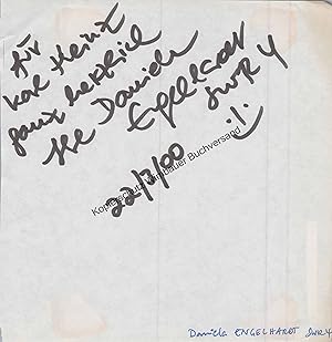 Bild des Verkufers fr Original Autogramm Daniela Engelhardt SWR4 /// Autogramm Autograph signiert signed signee zum Verkauf von Antiquariat im Kaiserviertel | Wimbauer Buchversand