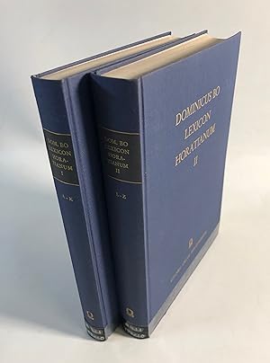 Dominicus Bo Lexicon Horatianum. Bd. 1 und 2. (= Alpha - Omega).