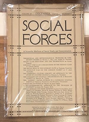 Imagen del vendedor de Social Forces: A Scientific Medium of Social Study and Interpretation, Volume 29, No. 2, December 1950 a la venta por Rosario Beach Rare Books