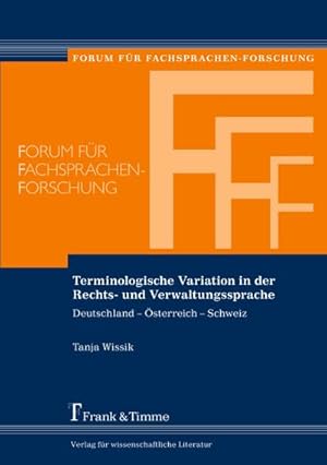 Seller image for Terminologische Variation in der Rechts- und Verwaltungssprache : Deutschland  sterreich  Schweiz for sale by AHA-BUCH GmbH