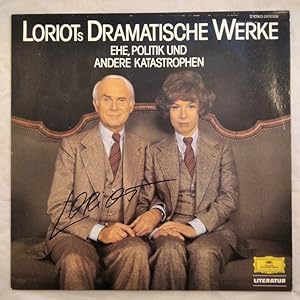 Loriot - Loriots Dramatische Werke - Ehe, Politik und andere Katastrophen (signiert) [LP] .