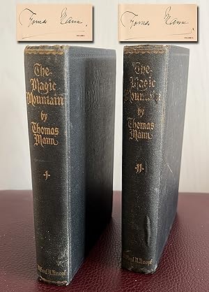 Signed books/ TWO Volumes both signed "The Magic Mountain"