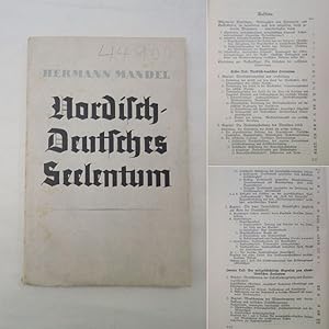 Bild des Verkufers fr Nordisch-deutsches Seelentum im Gegensatz zum morgenlndischen. Ein Schlssel zur Religionsgeschichte. Ein Mastab zur Religionsgestaltung. Von D. Hermann Mandel, Professor in Kiel zum Verkauf von Galerie fr gegenstndliche Kunst