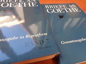 Immagine del venditore per Briefe an Goethe: Gesamtausgabe in Regestform (Briefe an Goethe / Regestausgabe) PLUS REGISTER venduto da suspiratio - online bcherstube