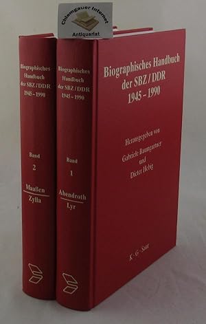 Immagine del venditore per Biographisches Handbuch der SBZ, DDR. ZWEI (2) Bnde. Band 1: Abendroth - Lyr. Band 2 : Maassen - Zylla; Nachtrag zu Band 1. venduto da Chiemgauer Internet Antiquariat GbR