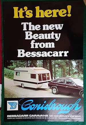 Poster advertising the Bessacarr Conisbrough caravan