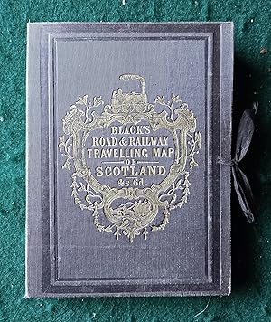 Black's Road & Railway Travelling Map of Scotland