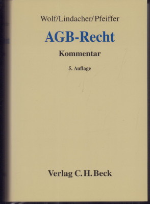 Bild des Verkufers fr AGB-Recht. Kommentar. zum Verkauf von Antiquariat Jenischek