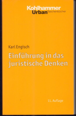 Bild des Verkufers fr Einfhrung in das juristische Denken.Herausgegeben und bearbeitet von Thomas Wrtenberger und Dirk Otto. zum Verkauf von Antiquariat Jenischek