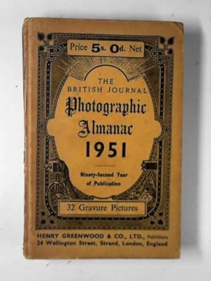 Seller image for The British Journal photographic almanac and photographer's daily companion 1951 for sale by Cotswold Internet Books