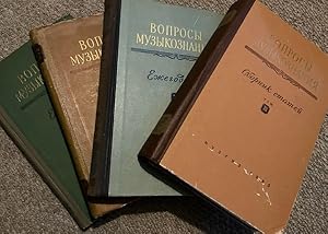 Musicological Questions (Voprosy Muzykoznaniya), Volumes I -III, 1953-60, 3 volumes in 4 books (i...