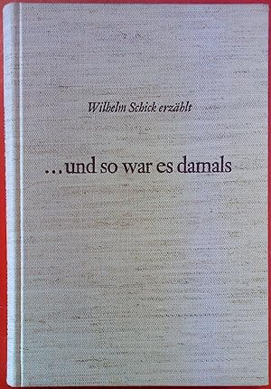 Seller image for und so war es damals for sale by biblion2