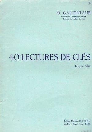Image du vendeur pour 40 Lectures de Cles (2 - 3 - 4 Cles) mis en vente par Ammareal