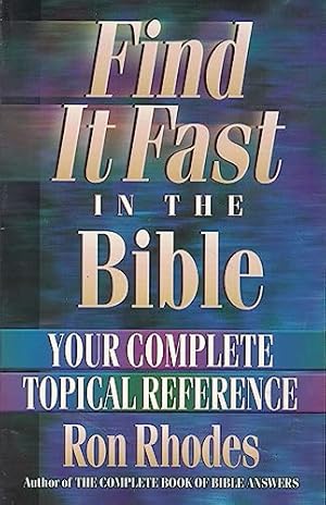 Seller image for Find it Fast In the Bible for sale by Reliant Bookstore