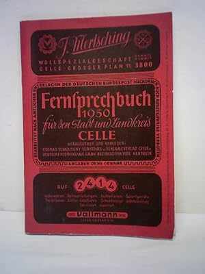Bild des Verkufers fr Fernsprechbuch 1950 fr den Stadt- und Landkreis Celle zum Verkauf von Celler Versandantiquariat