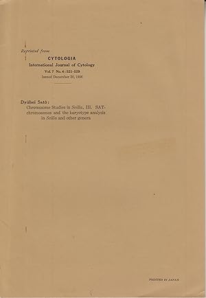Bild des Verkufers fr Chromosome Studies in Scilla, III zum Verkauf von Robinson Street Books, IOBA