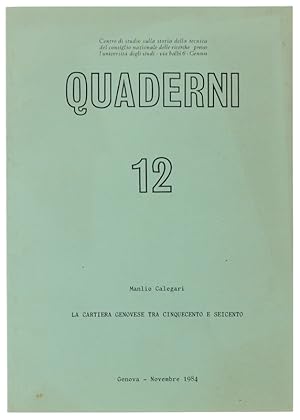 LA CARTIERA GENOVESE TRA CINQUECENTO E SEICENTO.: