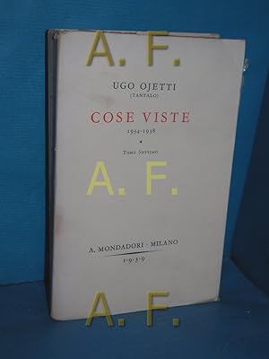 Seller image for Cose Viste 1934-1938. Tomo Settimo for sale by Antiquarische Fundgrube e.U.