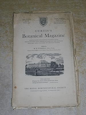 Curtis's Botanical Magazine Vol CLXIX - Part II October 1952