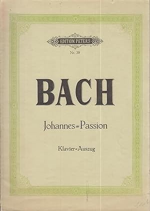 Johannes-Passion Klavier-Auszug