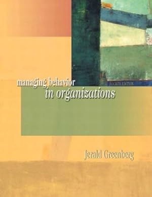 Seller image for Managing Behavior in Organizations for sale by Reliant Bookstore