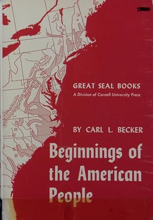 Bild des Verkufers fr Beginnings of the American people. zum Verkauf von Antiquariat Bookfarm