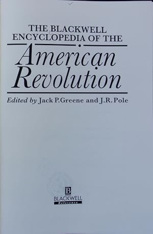 Seller image for Blackwell encyclopedia of the American Revolution. for sale by Antiquariat Bookfarm