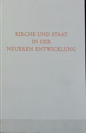 Bild des Verkufers fr Kirche und Staat in der neueren Entwicklung. Wege der Forschung ; 566. zum Verkauf von Antiquariat Bookfarm