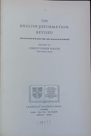 Immagine del venditore per English Reformation revised. venduto da Antiquariat Bookfarm