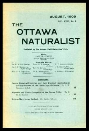 Seller image for THE OTTAWA NATURALIST - Volume 23, number 5 - August 1909 for sale by W. Fraser Sandercombe