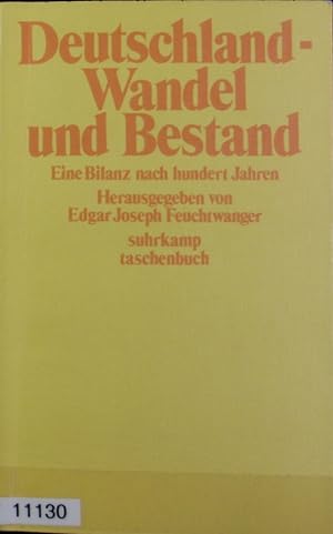 Immagine del venditore per Deutschland - Wandel und Bestand : eine Bilanz nach 100 Jahren. Suhrkamp-Taschenbuch ; 335. venduto da Antiquariat Bookfarm