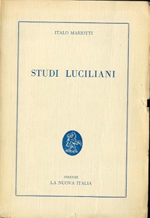Seller image for Studi luciliani. for sale by LIBET - Libreria del Riacquisto