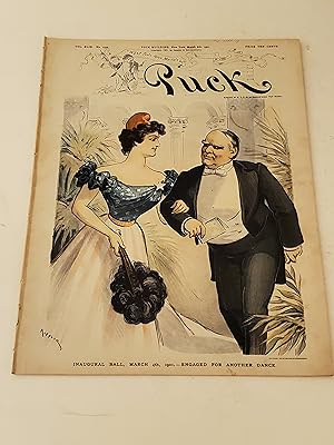 Seller image for 1901 Puck Magazine: William McKinley at Inaugural Ball - Uncle Sam and Biennial Shower - The Rise of the Kitchen Tyrant for sale by rareviewbooks