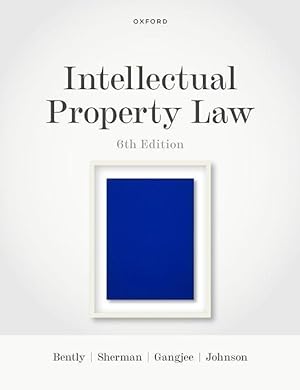 Imagen del vendedor de Intellectual Property Law a la venta por moluna