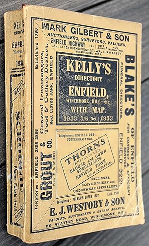 Kelly's Directory Of Enfield, Winchmore Hill, etc 1933