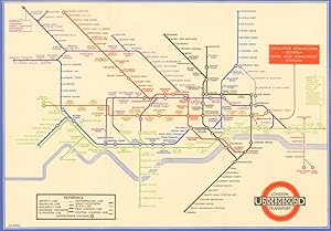 London Underground Transport - Underground railways of London [print code 33-2791] 1933