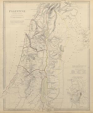 PALESTINE, in the time of our Saviour; inset plan of Ancient Jerusalem