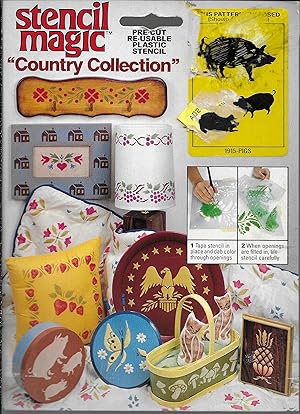 Stencil Magic Pre-Cut Re-Usable Plastic Stencil "Country Collection" (1915-Pigs)