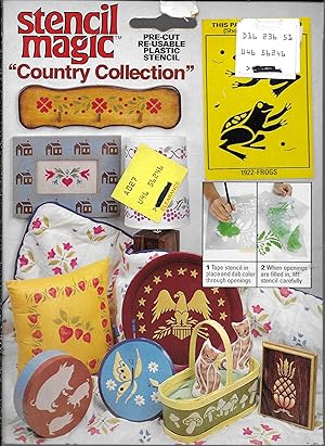 Stencil Magic Pre-Cut Re-Usable Plastic Stencil "Country Collection" 1922-Frogs